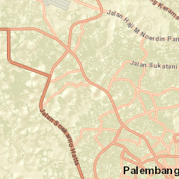 Palembang Street Map