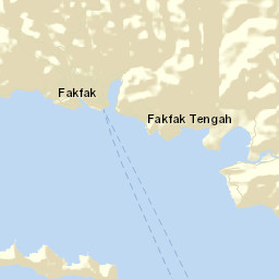 Kabupaten Fakfak Street Map