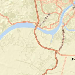 Kota Palembang Street Map