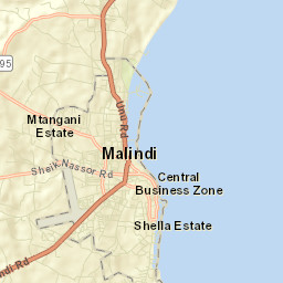 Malindi Street Map