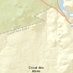 Cocal dos Alves Street Map