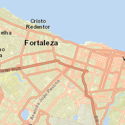 Fortaleza Street Map