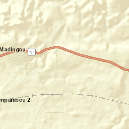 Madingou Street Map