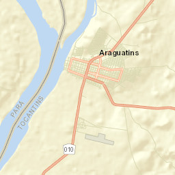 Araguatins Street Map