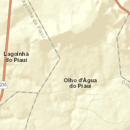 Olho d'Água do Piauí Street Map