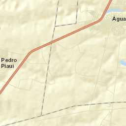 Água Branca Street Map