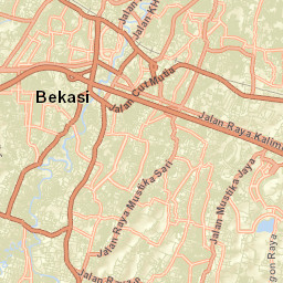 Kota Bekasi Street Map