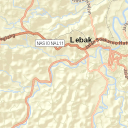 Rangkasbitung Street Map
