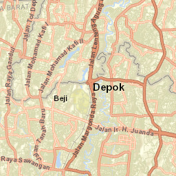 Kota Depok Street Map