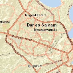 Dar es Salaam Street Map
