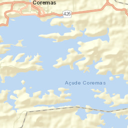 Coremas Street Map