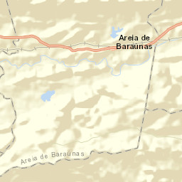Areia de Baraúnas Street Map