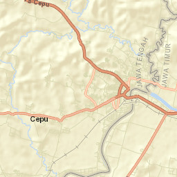 Cepu Street Map