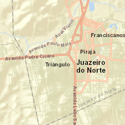 Juazeiro do Norte Street Map