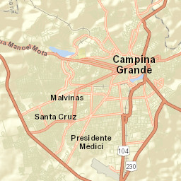 Campina Grande Street Map