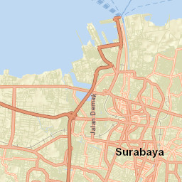 Kota Surabaya Street Map