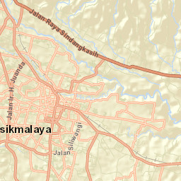 Kota Tasikmalaya Street Map
