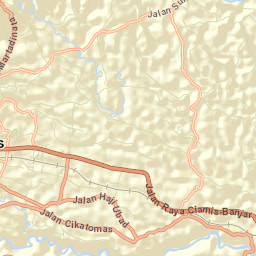Kabupaten Ciamis Street Map