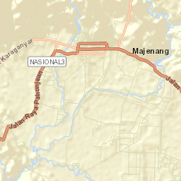 Majenang Street Map
