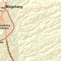 Kota Magelang Street Map