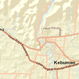 Kabupaten Kebumen Street Map