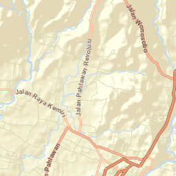 Kabupaten Purworejo Street Map