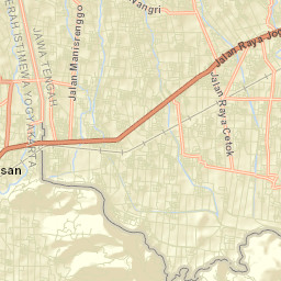 Candi Prambanan Street Map