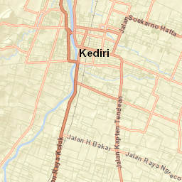 Kota Kediri Street Map