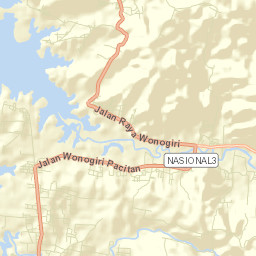 Kabupaten Wonogiri Street Map