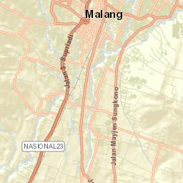 Kota Malang Street Map