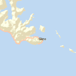Gizo Street Map