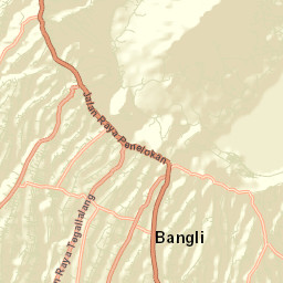 Kabupaten Bangli Street Map