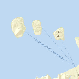 Gili Air Street Map