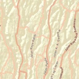 Kabupaten Gianyar Street Map