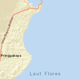 Labuan Lombok Street Map