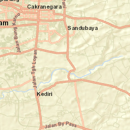 Kota Mataram Street Map