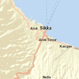 Maumere Street Map