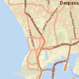 Legian Street Map