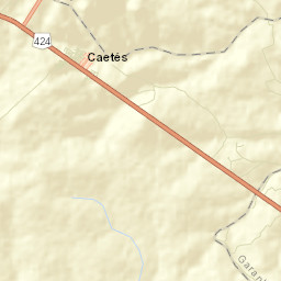Caetés Street Map