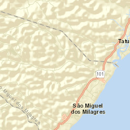 São Miguel dos Milagres Street Map