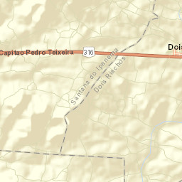 Dois Riachos Street Map