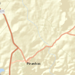 Piranhas Street Map