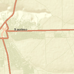Saurimo Street Map