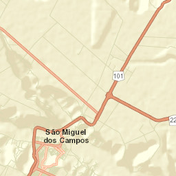 São Miguel dos Campos Street Map
