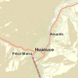 Huánuco Street Map