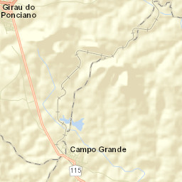 Campo Grande Street Map
