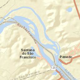 Santana do São Francisco Street Map