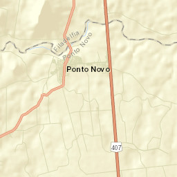 Ponto Novo Street Map