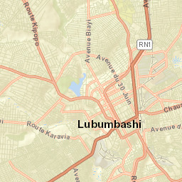 Lubumbashi Street Map