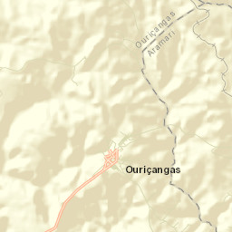 Ouriçangas Street Map